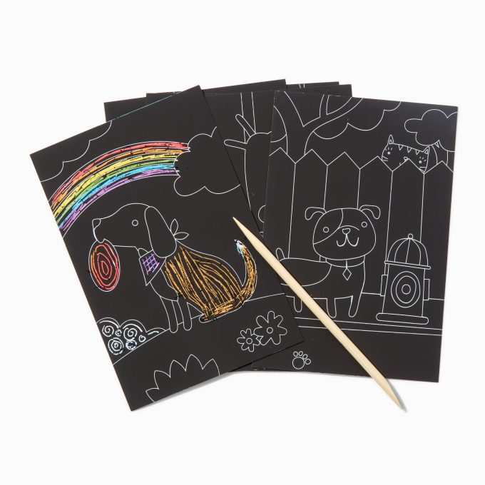 ooly® Playful Pups Scratch & Scribble Mini Kit