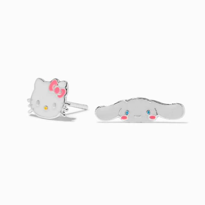 Hello Kitty® And Friends Claire's Exclusive Sterling Silver Cinnamoroll™ & Hello Kitty® Enamel Stud Earrings