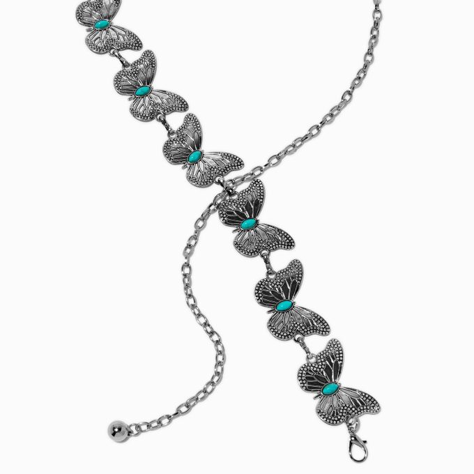 Silver Butterfly & Turquoise Belt