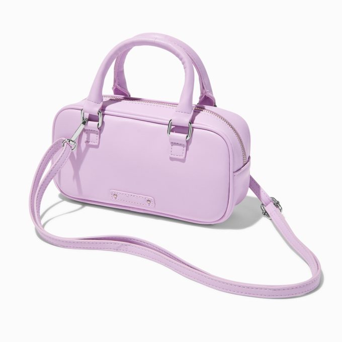 Lavender Rectangular Crossbody Bag