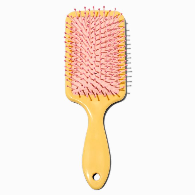 Yellow Daisy Paddle Hair Brush