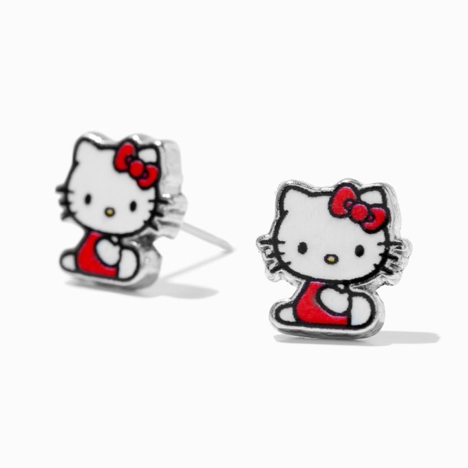 Hello Kitty® 50th Anniversary Claire's Exclusive Stainless Steel Studs Ear Piercing Kit with Ear Care Solution