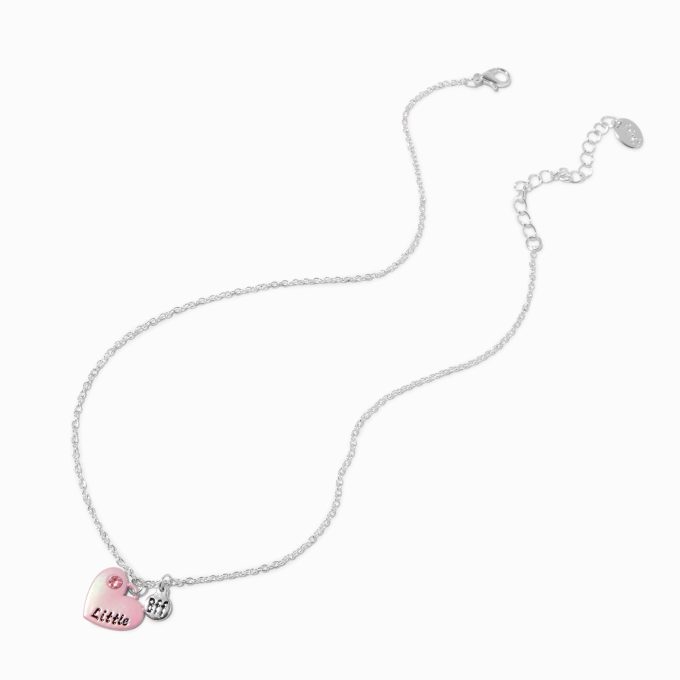 Best Friends Three Sisters Heart Pendant Necklace - 3 Pack