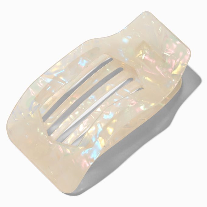Ivory Marble Yoga Hair Claw