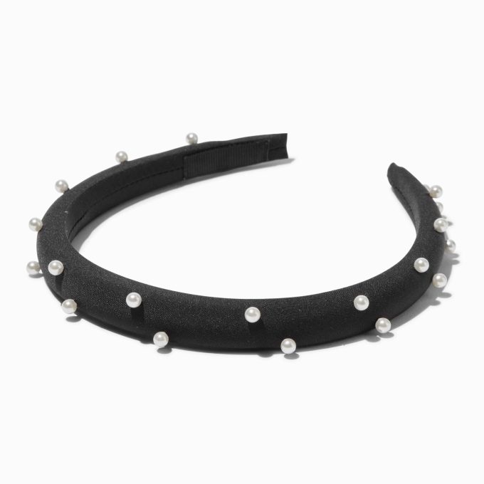 Black Pearl Embellished Headband
