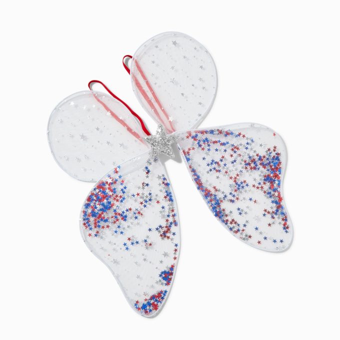 Stars & Stripes Shaker Glitter Wings