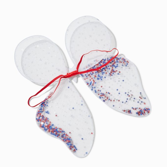 Stars & Stripes Shaker Glitter Wings