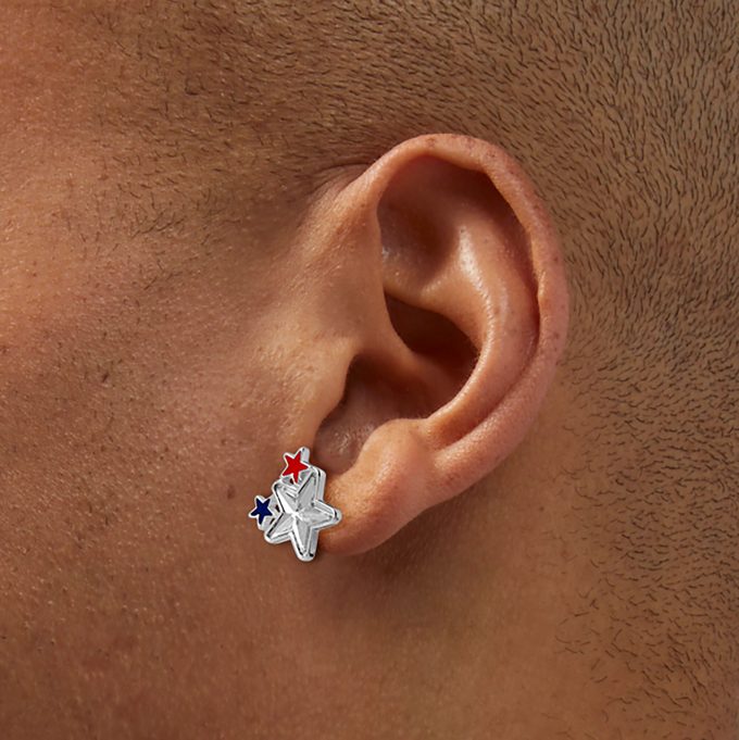 Stars & Stripes Starburst Stud Earrings