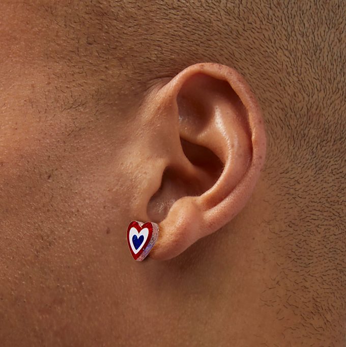 Stars & Stripes Acrylic Icons Stud Earrings - 3 Pack