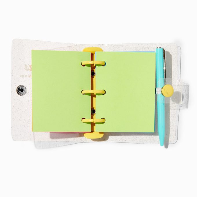 "Big Ideas Have Small Beginnings" Mini Glitter Journal Notebook