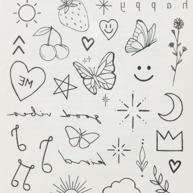 INKED2 Happiest Pack Temporary Tattoos