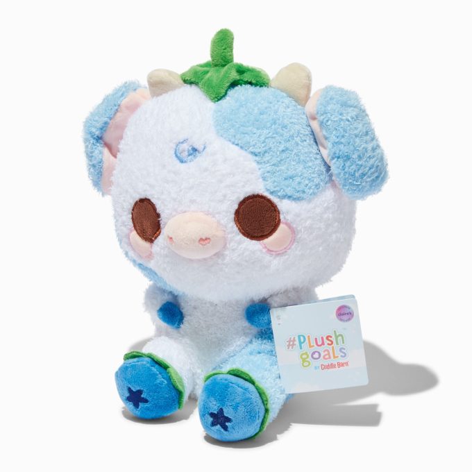 #Plush Goals by Cuddle Barn® Claire's Exclusive 9'' Blueberry Cow Plush Toy