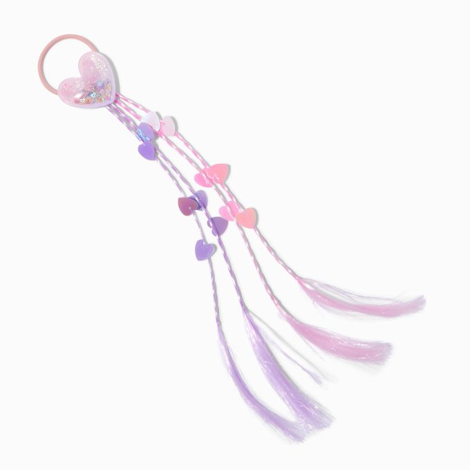 Claire's Club Pastel Shaky Heart Faux Hair Tie