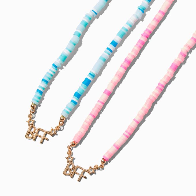 Best Friends Beaded BFF Pendant Necklaces - 2 Pack