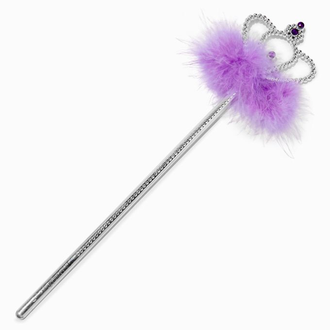 Claire's Club Crown Purple Marabou Feather Wand