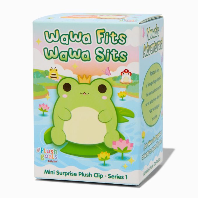 #Plush Goals by Cuddle Barn® Wawa Fits, Wawa Sits Series 1 Mini Surprise Plush Bag Clip - Styles Vary
