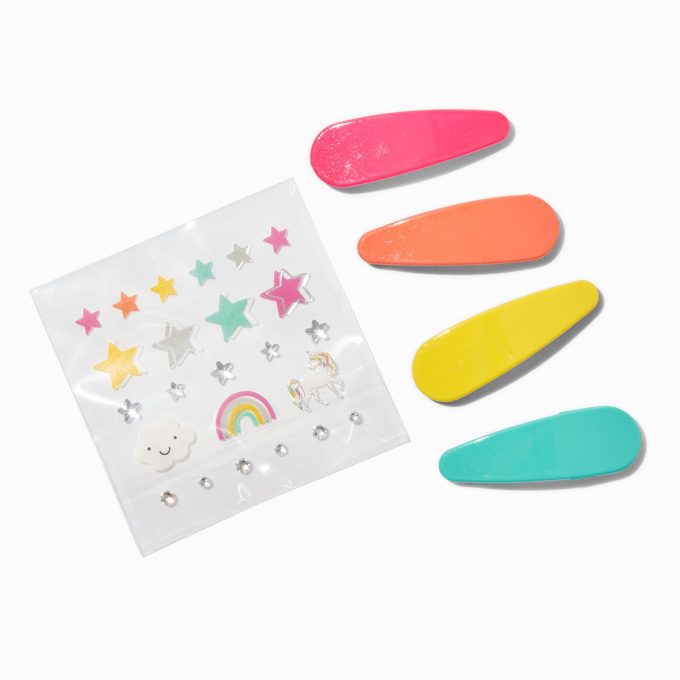 Claire's Club Make-It-Yourself Rainbow Snap Hair Clip Kit