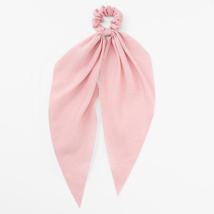 Blush Pink Small Hair Scrunchie Scarf