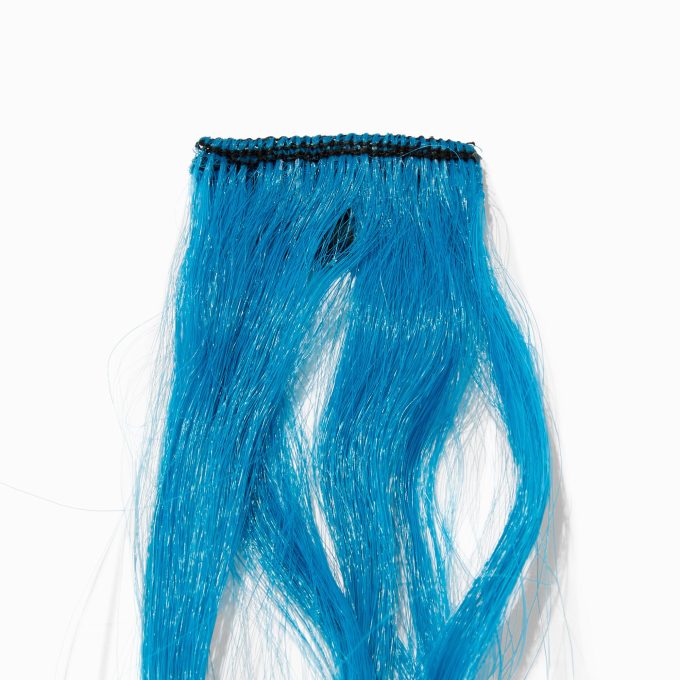 Blue Ombré Curly Faux Hair Clip In Extensions - 2 Pack