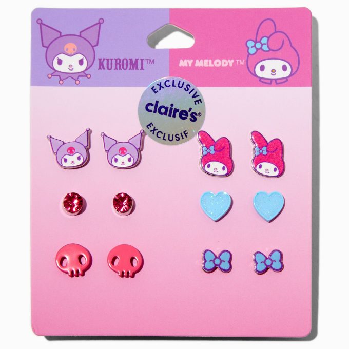 Sanrio® Claire's Exclusive My Melody™ & Kuromi™ Stud Earrings - 6 Pack