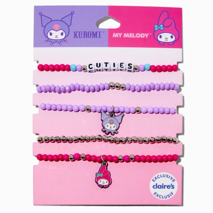 Sanrio® Claire's Exclusive My Melody™ & Kuromi™ Bracelet Set - 5 Pack