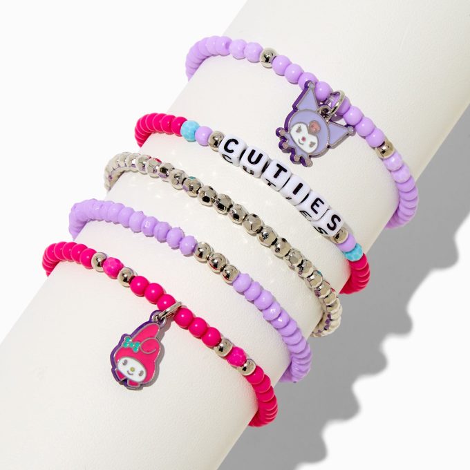 Sanrio® Claire's Exclusive My Melody™ & Kuromi™ Bracelet Set - 5 Pack