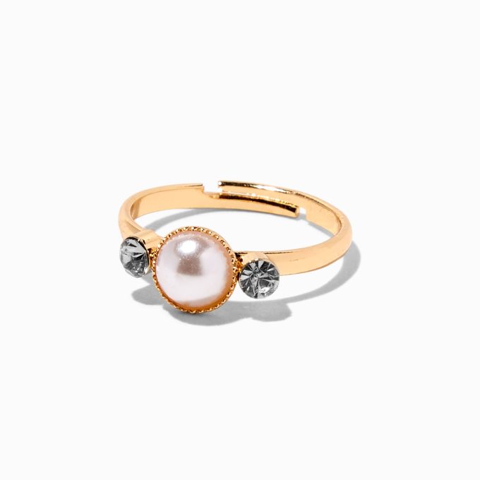 Claire's Club Special Occasion Gold-tone Rings - 5 Pack