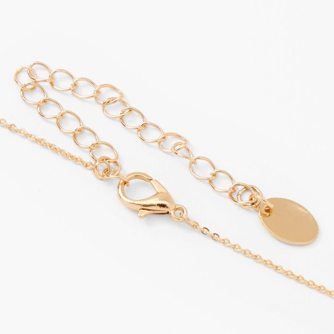 Gold-tone 3D Butterfly Pendant Necklace