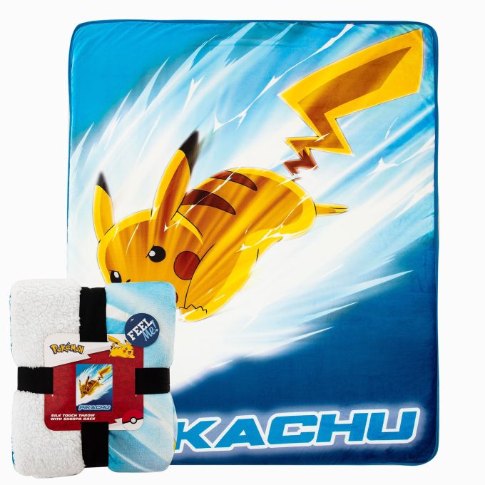 Pokémon™ Pikachu Oversized Silk Touch Sherpa Throw Blanket