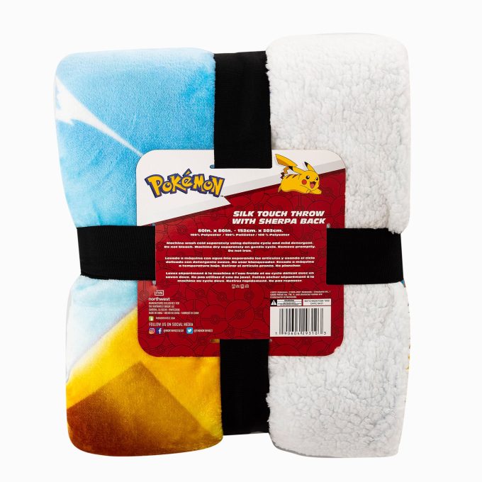 Pokémon™ Pikachu Oversized Silk Touch Sherpa Throw Blanket