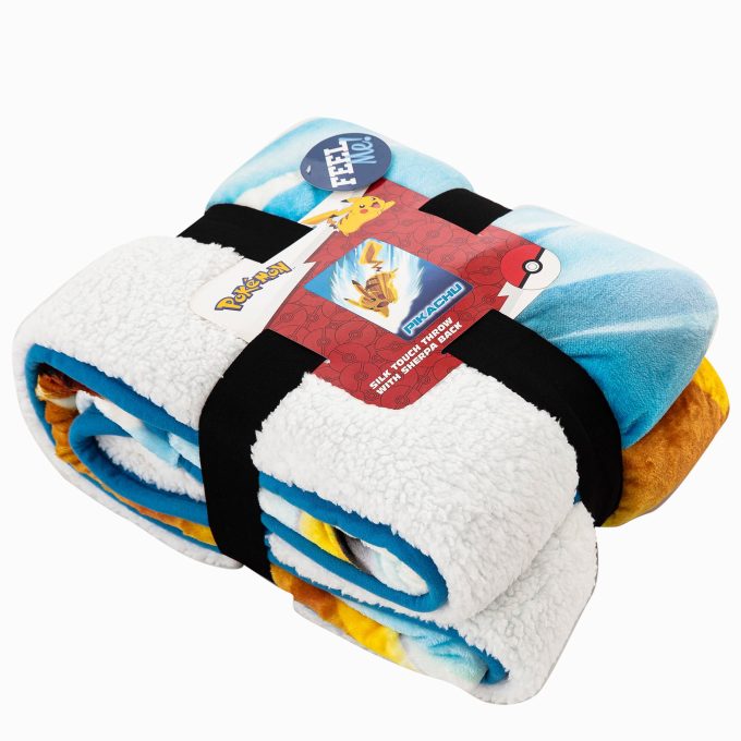 Pokémon™ Pikachu Oversized Silk Touch Sherpa Throw Blanket
