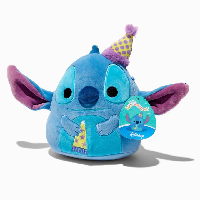 Squishmallows™ x Disney Stitch 8" Birthday Plush Toy
