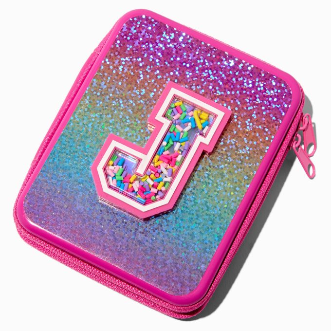 Shaker Initial Makeup Tin - J