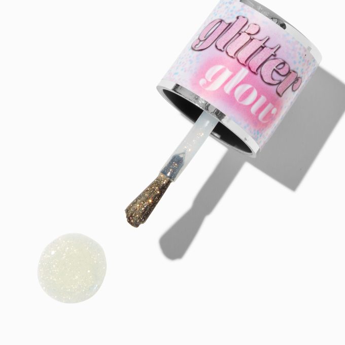 Glitter Glow Vegan Glow in The Dark Nail Polish - Yellow