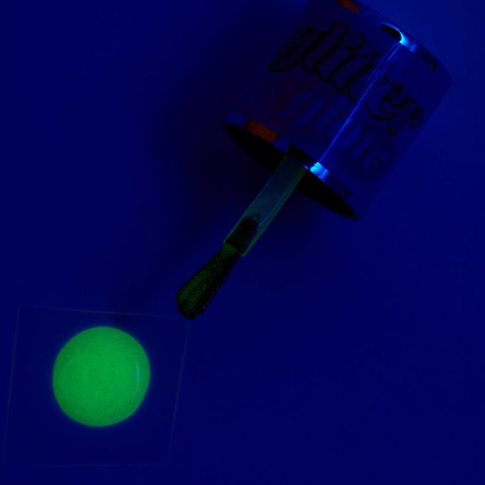 Glitter Glow Vegan Glow in The Dark Nail Polish - Yellow
